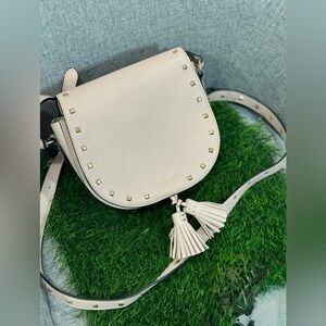 Victoria's Secret Blush Crossbody Bag with Gold Accents